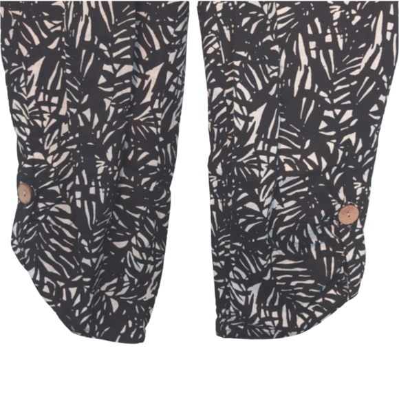 Jules & Leopold Studio Casual Linen-Rayon Capris Size M NWOT Elastic Waist - Picture 2 of 10